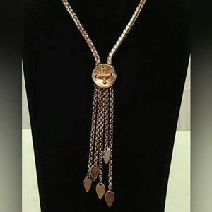 Vintage Sperry Tassel Fashion  Necklace Multi Chain Tassels Total Length 13"